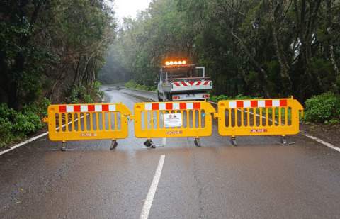 El Cabildo informa del cierre al tráfico de la carretera de El Rejo este martes por trabajos de emergencia