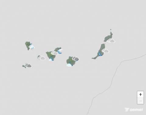 El puente seguirá pasado por agua en Canarias, donde se esperan más lluvias este domingo