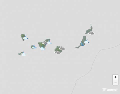Anuncian lluvias en las islas orientales y probables chubascos fuertes en Lanzarote