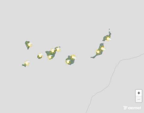 Temperaturas altas de hasta 30 grados en algunas zonas este lunes en Canarias
