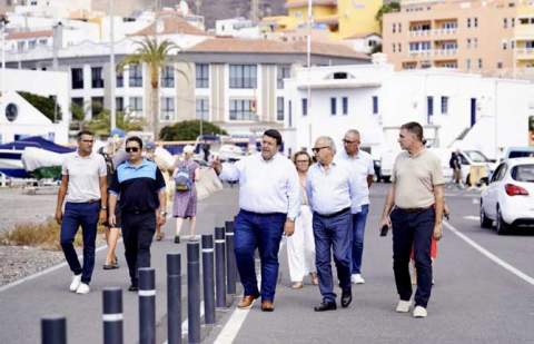 Cabildo, Ayuntamiento y Puertos coordinan proyectos para transformar el Puerto de Vueltas en un espacio moderno y sostenible