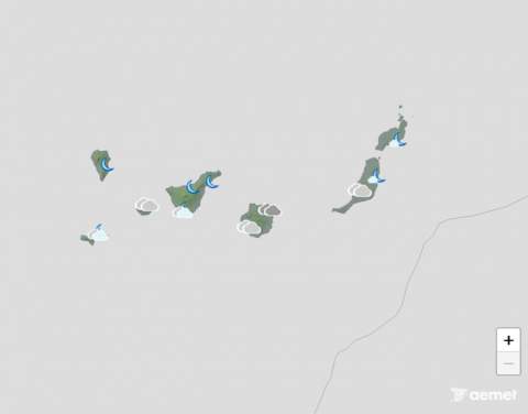 Probable lluvia débil, temperaturas sin cambios y viento moderado este sábado en Canarias