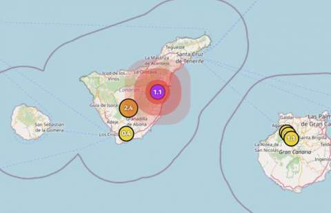Registran un evento sísmico de largo período en Las Cañadas del Teide