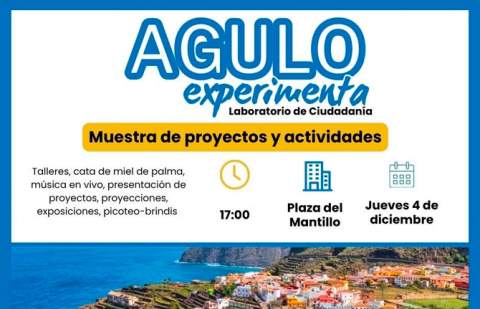 Agulo Experimenta presentará sus proyectos ciudadanos en una jornada abierta a toda la población