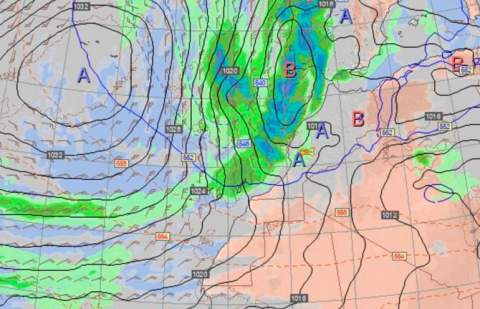 La borrasca Emilia dejará en Canarias lluvias intensas, nieve en cumbres y fuerte oleaje